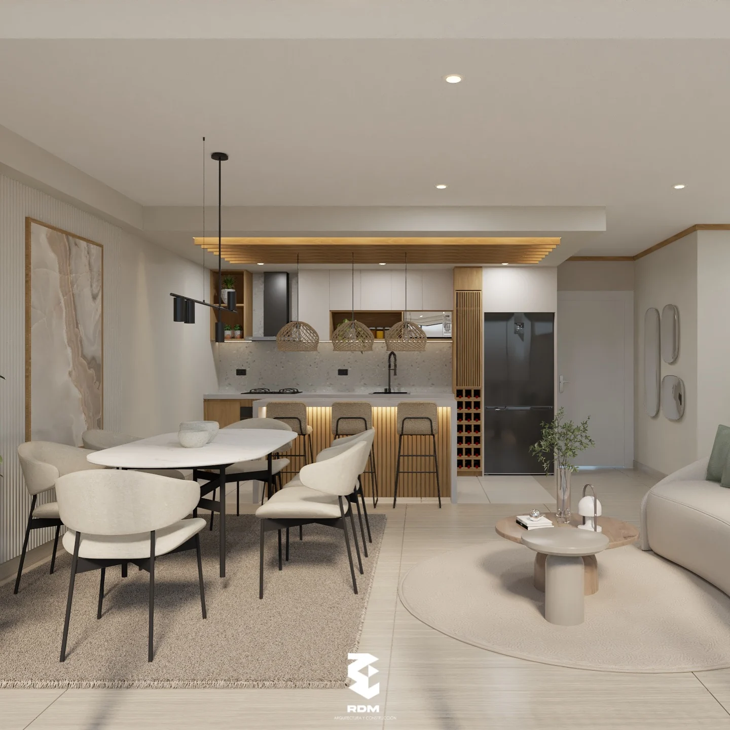 Departamento Las Flores: vista 1 del proyecto de RG Studio